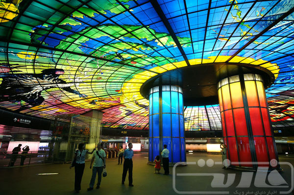 The-most-amazing-metro-stations-Formosa-Boulevard-Station,-Kaohsiung,-Taiwan-1