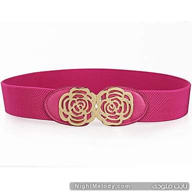 meetmei women s fashion rose decorate elastic belt zilnmk1371544884242 جدیدترین مدل کمربند های زنانه۲۹۱۳