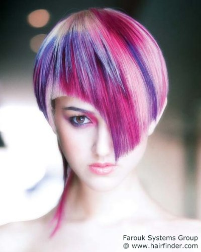 hair with color effects