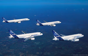 A320 Family in formation flight