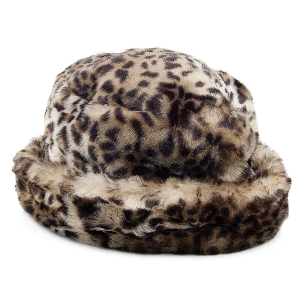 Scala Faux Fur Bucket - Leopard