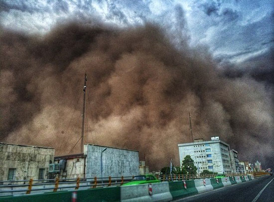 عکس های مردم از توفان دیروز تهران