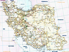 Iran Road Map - Click to enlarge