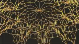 دانلود متحرک سازی (انیمیشن) از ساخت مقرنس زیر گنبد