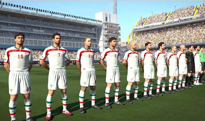 لباس کامل تیم ملی ایران در جام جهانی 2014 برای PES 2014