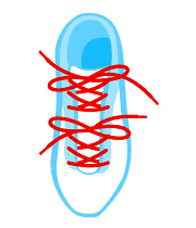 نوع بستن بند کفش برای کاهش درد پا