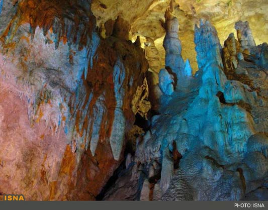 کرمانشاه مامن دومین غار آبی جهان 