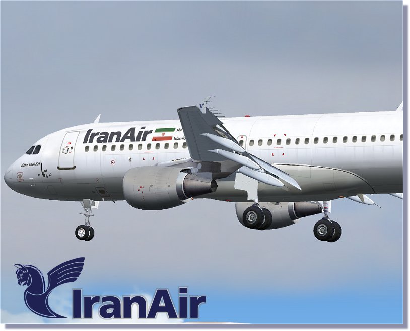 دانلود هواپیمای ایرباس a320 ایران ایر برای fs2004