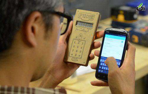 یک تلفن همراه چوبی بسازید +عکس تلفن همراه,چوبی