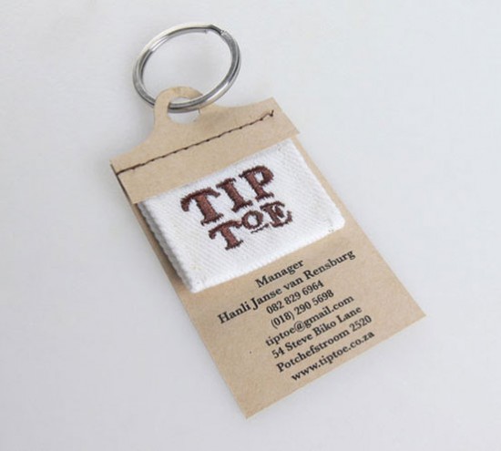 Tip Toe Business Card 18 550x495 25 کارت ویزیت فوق العاده خلاقانه و منحصربفرد