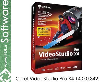 Corel VideoStudio Pro X4 14.0.0.342 - دانلود نرم افزار ویرایش ویدئو کُرل ویدئو استودیو 14