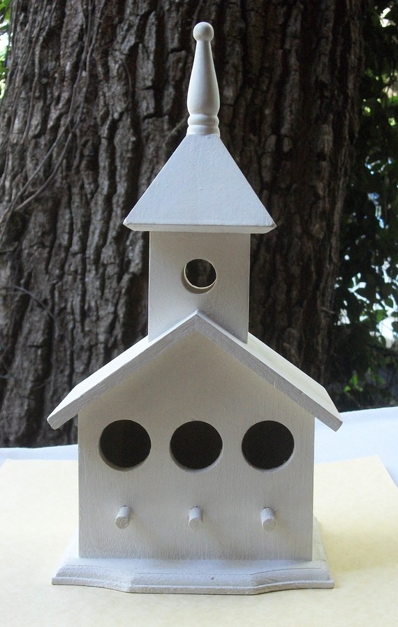 1 decor for garden church birdhouse Decor for garden   Church Birdhouse
