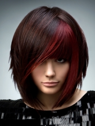 رنگ موی ترکیبی جدید , جدیدترین رنگ مو , مدل رنگ موی شرابی 