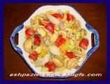سالاد قارچ و پاستا(آشپزي رنگين )