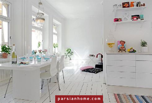 آپارتمان سوئدی با طراحی زیبا و جذاب