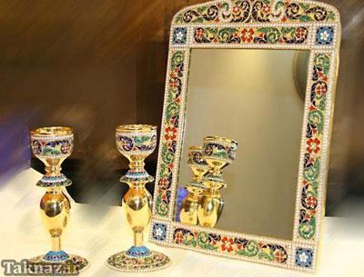 تصاویر مدل های جدید و زیبای آینه و شمعدان
