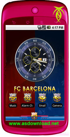  دانلود تم بارسلون برای آندروید- Android Barcelona theme