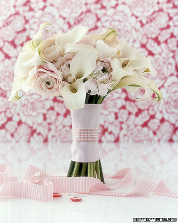 عکس دسته گل عروس با گل رز 