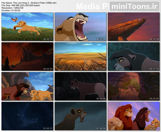شیرشاه 2: پادشاهی سیمبا   The Lion King 2: Simbas Pride (دوبله فارسی + زبان اصلی)