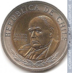 Coin > Chile 500 pesos 2000