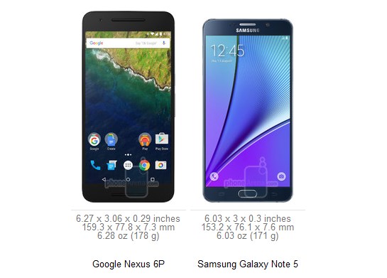 ,مقایسه،موبایل،سامسونگ،گلکسی،فبلت،گوگل،nexus،huawei،Google Nexus 6P vs Samsung Galaxy Note 5,[categoriy]
