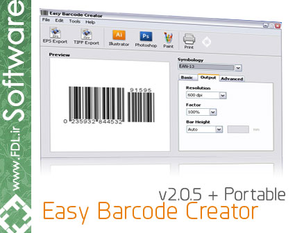 Easy Barcode Creator 2.0.6 - نرم افزار بارکد ساز