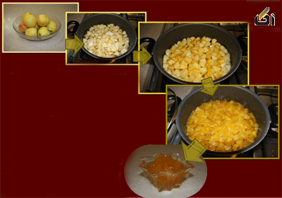طرز تهیه مرحله مرحله تصویری مربای هویج , طرز تهییه مربای سیب , مربای سیب درختی 