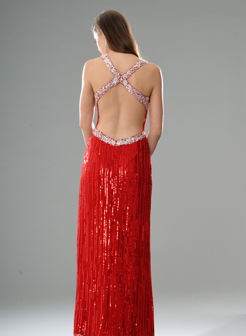 مدل لباس شب زیبا 2011 قرمز