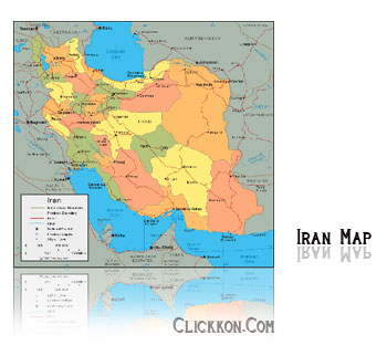 نقشه ايران به صورت پي.دي.اف Iran Map PDF