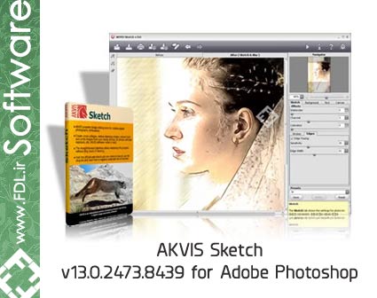 AKVIS Sketch 13.0.2473.8439 for Adobe Photoshop - نرم افزار تبدیل عکس به طرح مداد و نقاشی آبرنگ