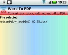نرم افزار تبدیل فایل ورد به pdf برای اندروید 
