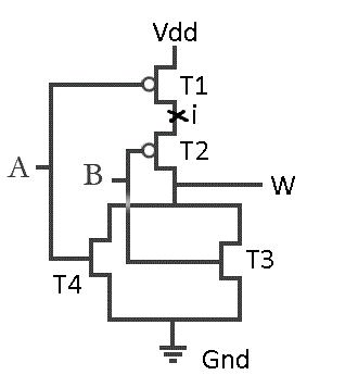 nand transistor schematic
