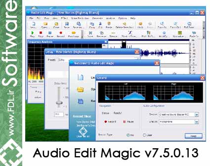 Audio Edit Magic 7.5.0.13 - جادوگر ویرایش صوتی