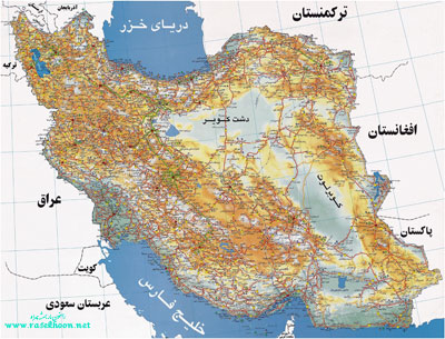 نرم افزار نقشه کامل راه ها و شهرهای ایران با بزرگنمایی بی نهایت Iran Roads Map 