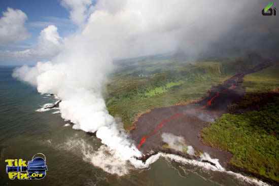 عکس های از فوران آتشفشان ها - آکا