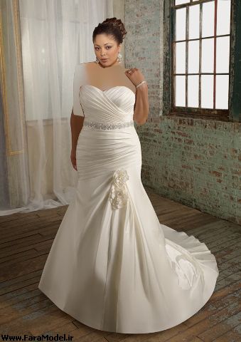 مدل لباس عروس سایز بزرگ 2012 سری 3 - Wwww.FaraModel.ir