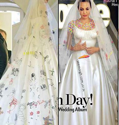 لباس عروس, لباس عروس آنجلینا جولی, آنجلینا جولی,مد و زیبایی - تازه های دنیای مد