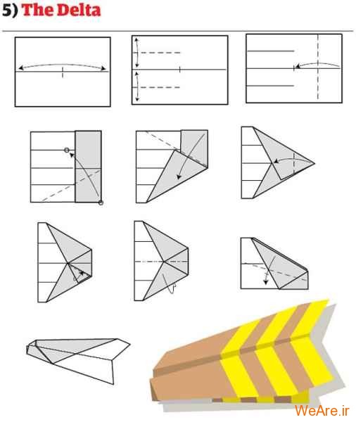 ساخت هواپیمای کاغذی (6)