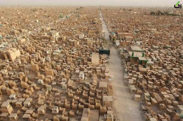 بزرگترین قبرستان دنیا در نجف - آکا