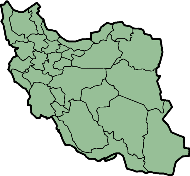 نقشه خام ایران