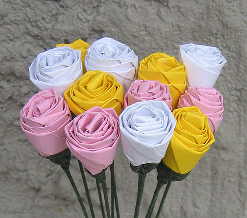 Origami  roses