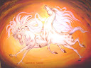 نقاشی اسب مینیاتوری : نقاشی مینیاتوری اسب ها اسبها اسبان نگارگری نگارگر ( توسط امیر رضا فقیهی نقاش مینیاتوریست )