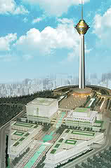 و اما بلندترین در ایران برج مخابراتی تهران میلاد................