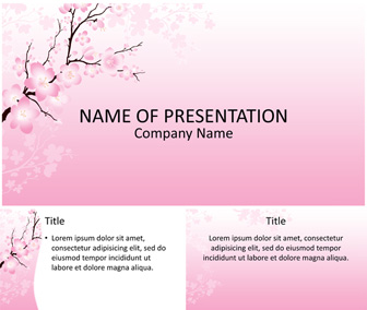 Cherry Blossom PowerPoint Template