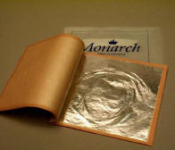 Monarch Silver Leaf  silver leaf - book of 25 sheets