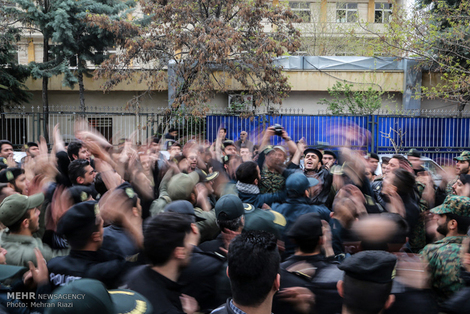 تشییع دو پلیس شهید در تهران