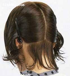 عکس آموزش تصویری کوتاه کردن موی سر زنانه