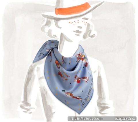 hermes silk scarf 8 480x427 جدیدترین مدل های روسری Hermes