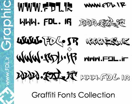 Graffiti Fonts Collection - سری 35 تایی از جدیدترین فونت های گرافیکی