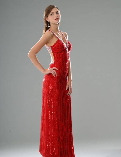 مدل لباس شب زیبا 2011 قرمز